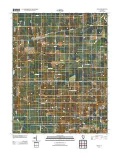 Enfield Illinois Historical topographic map, 1:24000 scale, 7.5 X 7.5 Minute, Year 2012