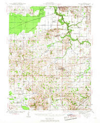 Enfield Illinois Historical topographic map, 1:62500 scale, 15 X 15 Minute, Year 1941