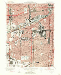 Englewood Illinois Historical topographic map, 1:24000 scale, 7.5 X 7.5 Minute, Year 1953