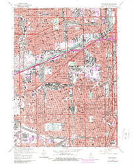 Englewood Illinois Historical topographic map, 1:24000 scale, 7.5 X 7.5 Minute, Year 1963