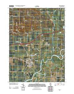 Erie Illinois Historical topographic map, 1:24000 scale, 7.5 X 7.5 Minute, Year 2012
