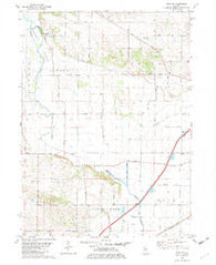 Erie NW Illinois Historical topographic map, 1:24000 scale, 7.5 X 7.5 Minute, Year 1982