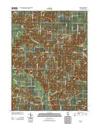Erwin Illinois Historical topographic map, 1:24000 scale, 7.5 X 7.5 Minute, Year 2012