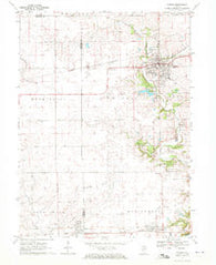 Eureka Illinois Historical topographic map, 1:24000 scale, 7.5 X 7.5 Minute, Year 1970