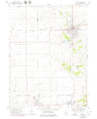 Eureka Illinois Historical topographic map, 1:24000 scale, 7.5 X 7.5 Minute, Year 1970