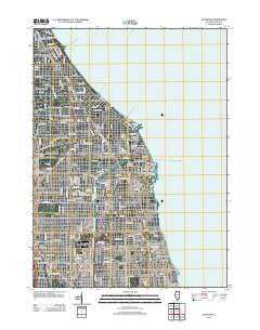 Evanston Illinois Historical topographic map, 1:24000 scale, 7.5 X 7.5 Minute, Year 2012