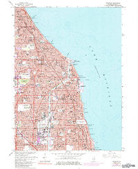 Evanston Illinois Historical topographic map, 1:24000 scale, 7.5 X 7.5 Minute, Year 1963