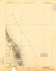 Evanston Illinois Historical topographic map, 1:62500 scale, 15 X 15 Minute, Year 1899