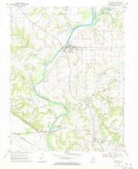 Evansville Illinois Historical topographic map, 1:24000 scale, 7.5 X 7.5 Minute, Year 1970
