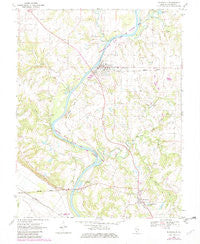 Evansville Illinois Historical topographic map, 1:24000 scale, 7.5 X 7.5 Minute, Year 1970
