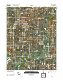 Ewing Illinois Historical topographic map, 1:24000 scale, 7.5 X 7.5 Minute, Year 2012