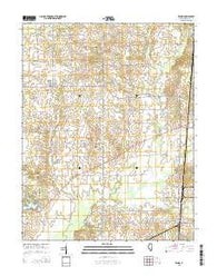 Ewing Illinois Current topographic map, 1:24000 scale, 7.5 X 7.5 Minute, Year 2015
