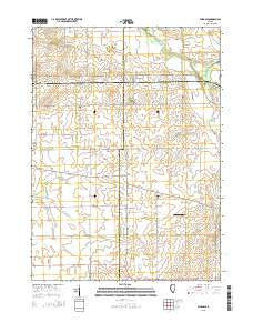 Fairdale Illinois Current topographic map, 1:24000 scale, 7.5 X 7.5 Minute, Year 2015