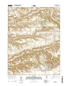 Fairview Illinois Current topographic map, 1:24000 scale, 7.5 X 7.5 Minute, Year 2015