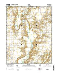 Fancher Illinois Current topographic map, 1:24000 scale, 7.5 X 7.5 Minute, Year 2015
