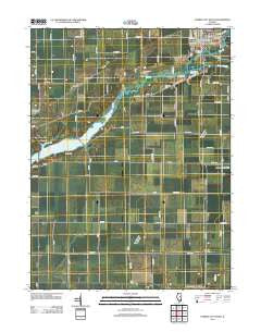 Farmer City South Illinois Historical topographic map, 1:24000 scale, 7.5 X 7.5 Minute, Year 2012