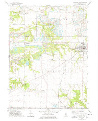 Farmington West Illinois Historical topographic map, 1:24000 scale, 7.5 X 7.5 Minute, Year 1974