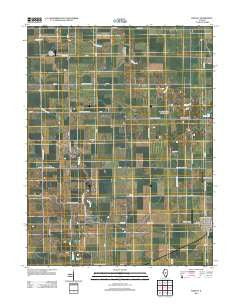Findlay Illinois Historical topographic map, 1:24000 scale, 7.5 X 7.5 Minute, Year 2012