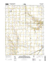 Findlay Illinois Current topographic map, 1:24000 scale, 7.5 X 7.5 Minute, Year 2015