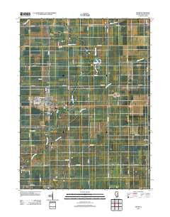 Fisher Illinois Historical topographic map, 1:24000 scale, 7.5 X 7.5 Minute, Year 2012