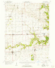 Fithian Illinois Historical topographic map, 1:62500 scale, 15 X 15 Minute, Year 1957