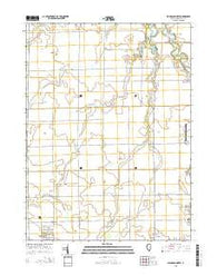 Flanagan North Illinois Current topographic map, 1:24000 scale, 7.5 X 7.5 Minute, Year 2015