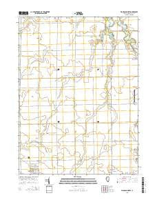 Flanagan North Illinois Current topographic map, 1:24000 scale, 7.5 X 7.5 Minute, Year 2015