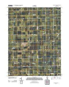 Flanagan SW Illinois Historical topographic map, 1:24000 scale, 7.5 X 7.5 Minute, Year 2012