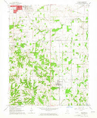 Flat Rock Illinois Historical topographic map, 1:24000 scale, 7.5 X 7.5 Minute, Year 1964