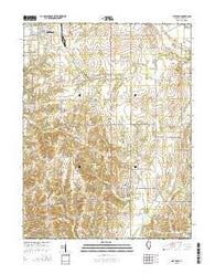Flat Rock Illinois Current topographic map, 1:24000 scale, 7.5 X 7.5 Minute, Year 2015