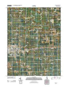 Flora Illinois Historical topographic map, 1:24000 scale, 7.5 X 7.5 Minute, Year 2012