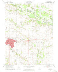 Flora Illinois Historical topographic map, 1:24000 scale, 7.5 X 7.5 Minute, Year 1970