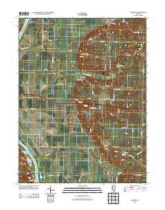 Florence Illinois Historical topographic map, 1:24000 scale, 7.5 X 7.5 Minute, Year 2012
