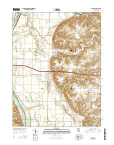 Florence Illinois Current topographic map, 1:24000 scale, 7.5 X 7.5 Minute, Year 2015