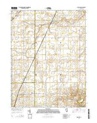 Foosland Illinois Current topographic map, 1:24000 scale, 7.5 X 7.5 Minute, Year 2015