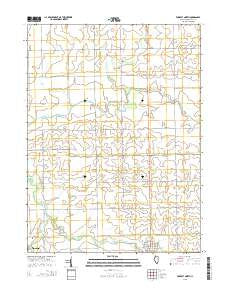 Forrest North Illinois Current topographic map, 1:24000 scale, 7.5 X 7.5 Minute, Year 2015