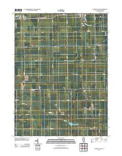 Forrest South Illinois Historical topographic map, 1:24000 scale, 7.5 X 7.5 Minute, Year 2012