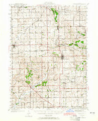 Forreston Illinois Historical topographic map, 1:62500 scale, 15 X 15 Minute, Year 1942