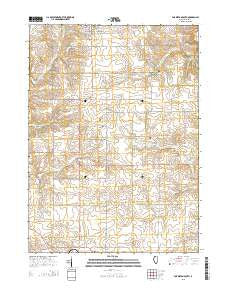 Forreston South Illinois Current topographic map, 1:24000 scale, 7.5 X 7.5 Minute, Year 2015