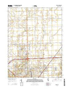 Forsyth Illinois Current topographic map, 1:24000 scale, 7.5 X 7.5 Minute, Year 2015