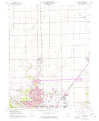 Forsyth Illinois Historical topographic map, 1:24000 scale, 7.5 X 7.5 Minute, Year 1967