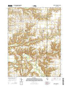 Fountain Green Illinois Current topographic map, 1:24000 scale, 7.5 X 7.5 Minute, Year 2015