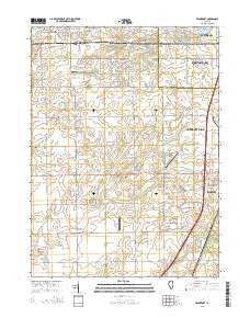 Frankfort Illinois Current topographic map, 1:24000 scale, 7.5 X 7.5 Minute, Year 2015