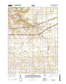 Franklin Grove Illinois Current topographic map, 1:24000 scale, 7.5 X 7.5 Minute, Year 2015