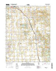 Freeburg Illinois Current topographic map, 1:24000 scale, 7.5 X 7.5 Minute, Year 2015