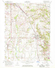 Freeburg Illinois Historical topographic map, 1:24000 scale, 7.5 X 7.5 Minute, Year 1954