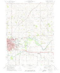Freeport East Illinois Historical topographic map, 1:24000 scale, 7.5 X 7.5 Minute, Year 1971