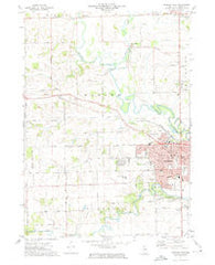 Freeport West Illinois Historical topographic map, 1:24000 scale, 7.5 X 7.5 Minute, Year 1971