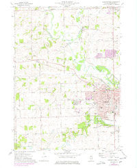 Freeport West Illinois Historical topographic map, 1:24000 scale, 7.5 X 7.5 Minute, Year 1971