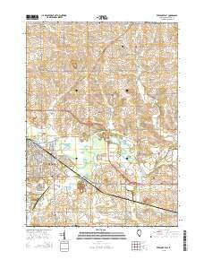 Freeport East Illinois Current topographic map, 1:24000 scale, 7.5 X 7.5 Minute, Year 2015